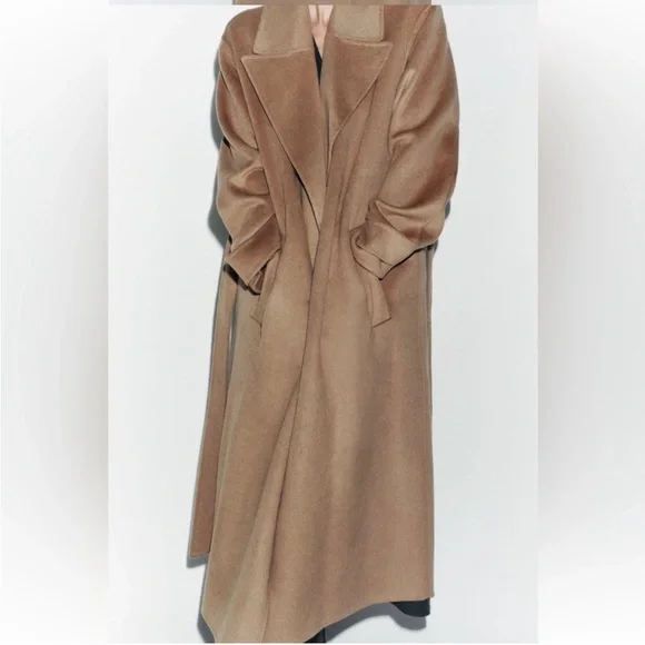 ZARA DOUBLE FACED WOOL BLEND COAT ZW COLLECTION NWT